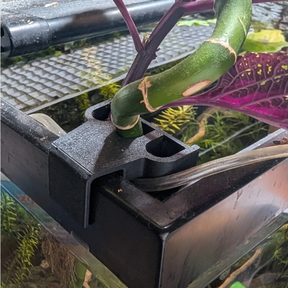 Aquarium Plant Holder (40/55 Gal Tank) - Black